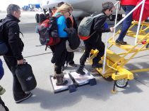 Boarding the ilyushin Il-76